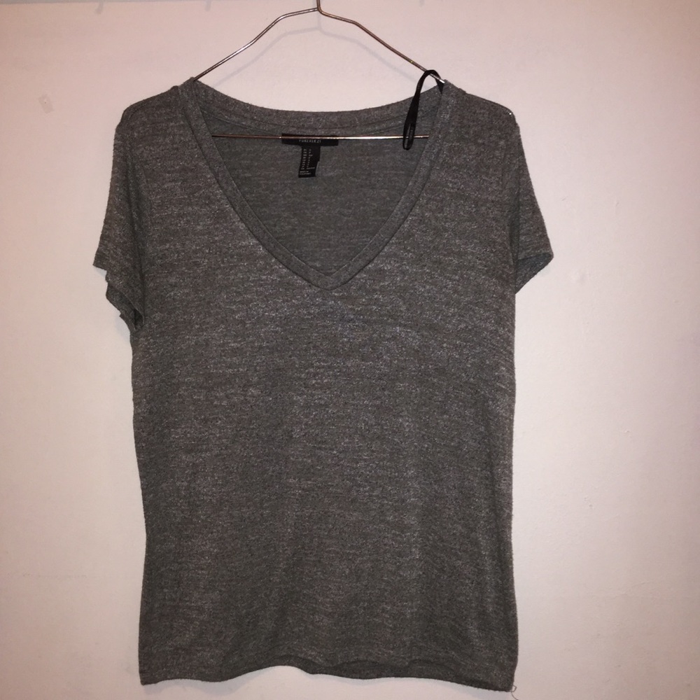 Olive V- Neck Tee | Forever21